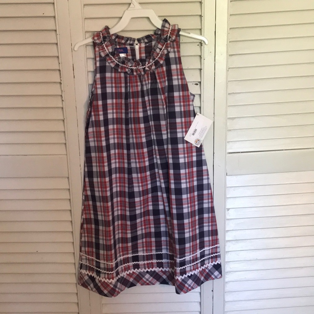 Children’s Summer Blue and Red dress Size 7. NWT